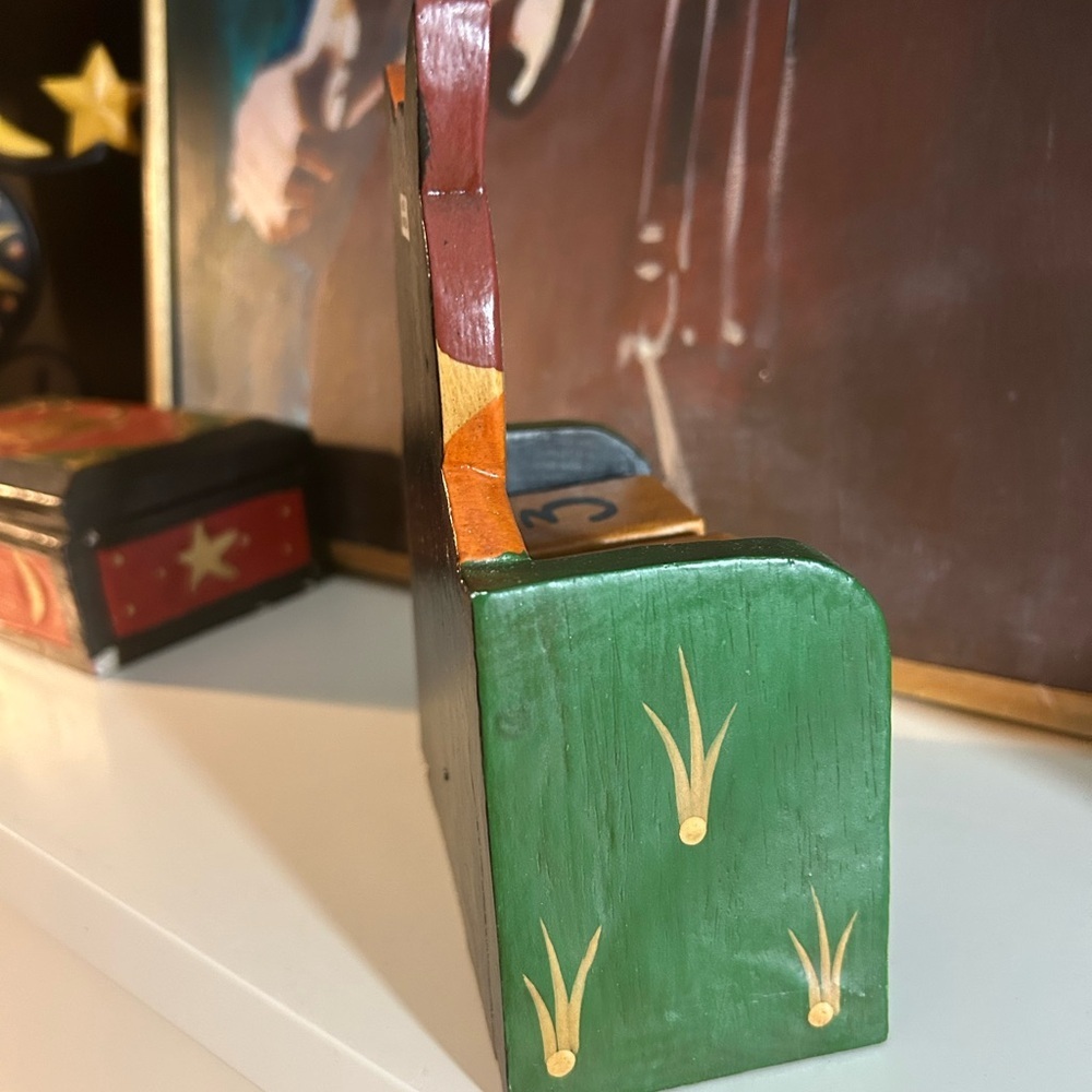 Wooden Cat Calendar with Blocks Made in Indonesia - Picture 10 of 13